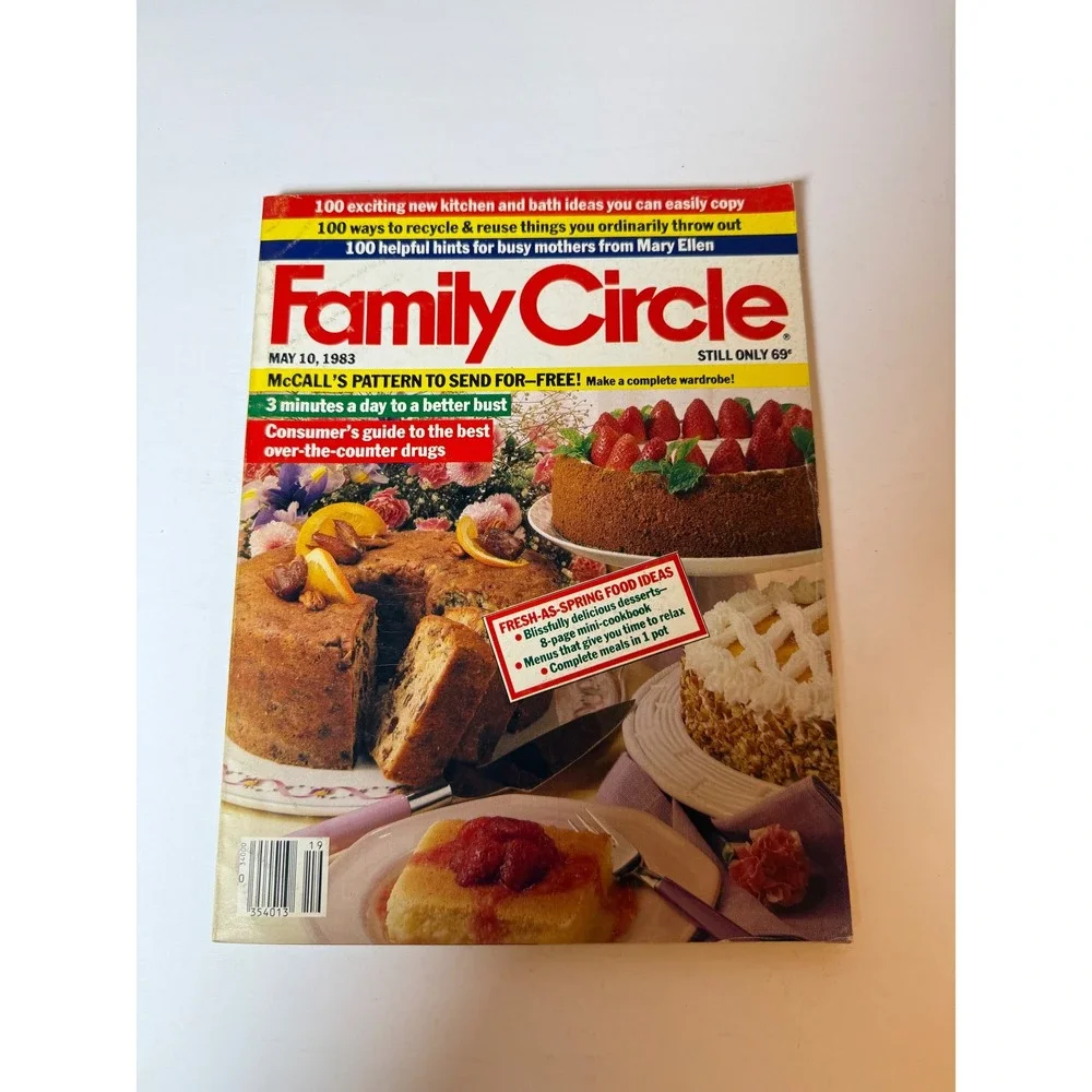 Family Circle Magazine May 10 1983 Recipes Cooking Crafts Home